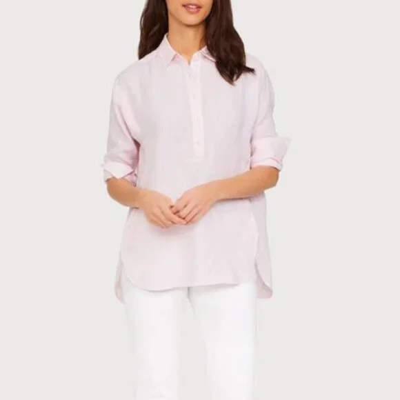 NWOT J.Mclaughlin Fallon Linen Popover Shirt - Picture 2 of 10